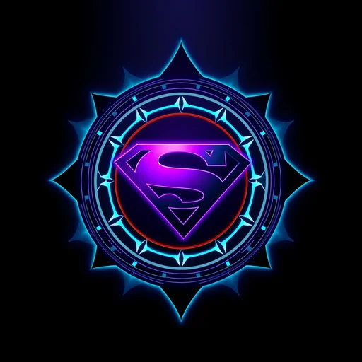Black Superman alchemy symbol