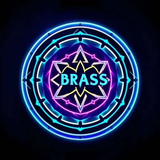 Brass alchemy symbol