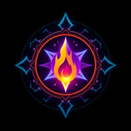Burning alchemy symbol