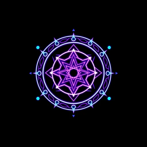 Cellular-Automata alchemy symbol