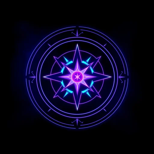 Compass alchemy symbol