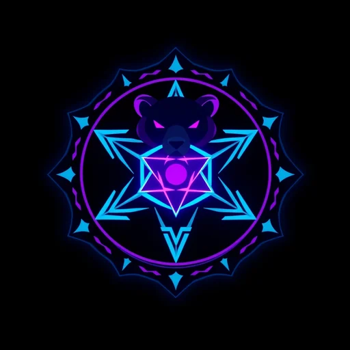 Crypto Ironbear alchemy symbol