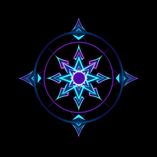 Cyberpunk City alchemy symbol