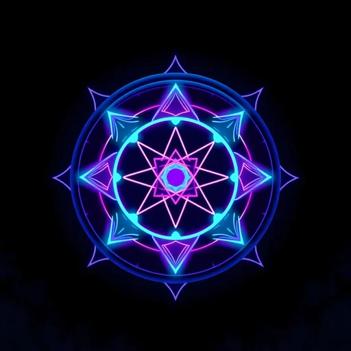 Cyberpunk Deity alchemy symbol