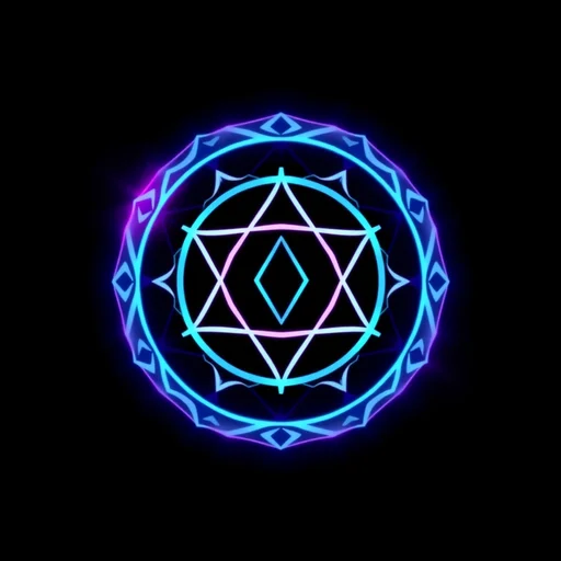 Dark DeFi alchemy symbol