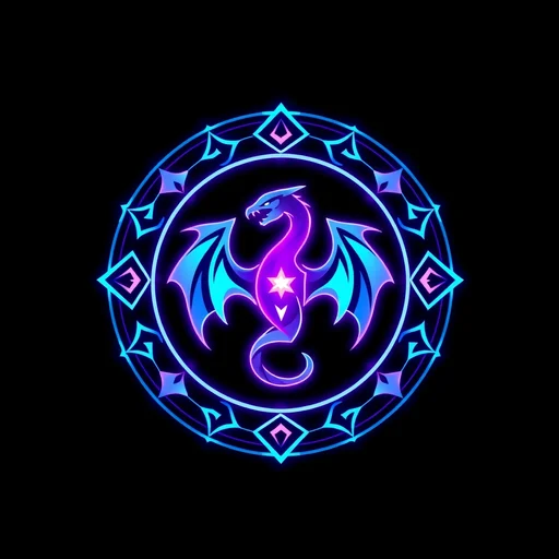 Digital Dragon alchemy symbol