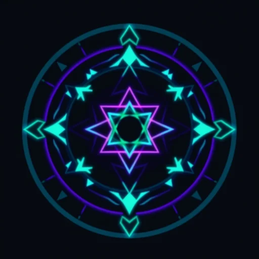 Glitch Art alchemy symbol