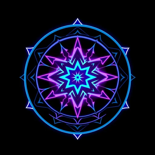 Kaleidoscope Sun alchemy symbol