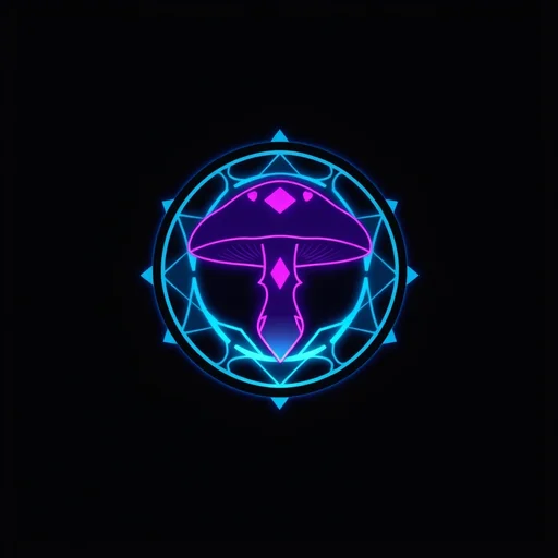 Mushroom alchemy symbol
