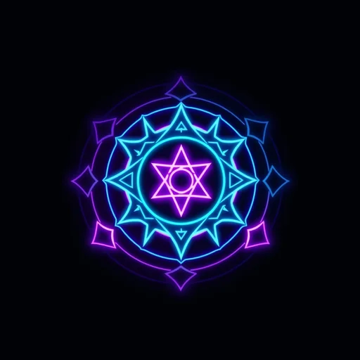 Neon Valhalla alchemy symbol