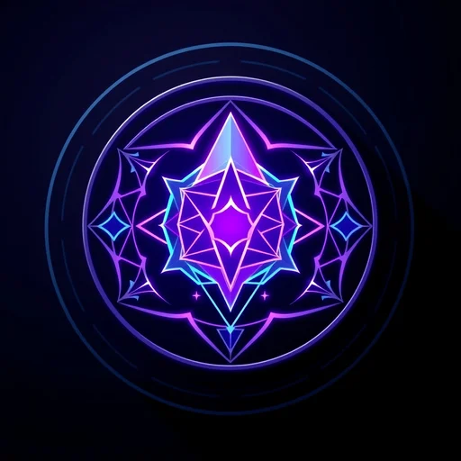 Piezoelectric Crystal alchemy symbol