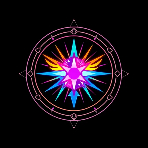 Rainbow Supernova Bird alchemy symbol