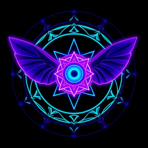 Seeing Eye Mothman alchemy symbol