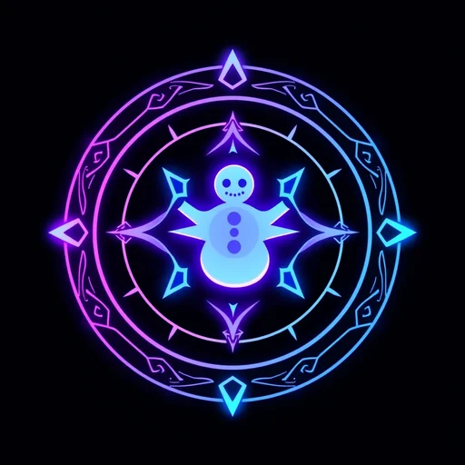 Snowman alchemy symbol