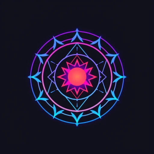 Sunset alchemy symbol