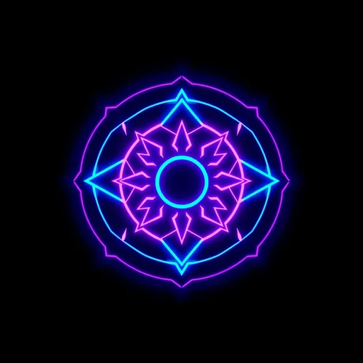 Zen Neon alchemy symbol
